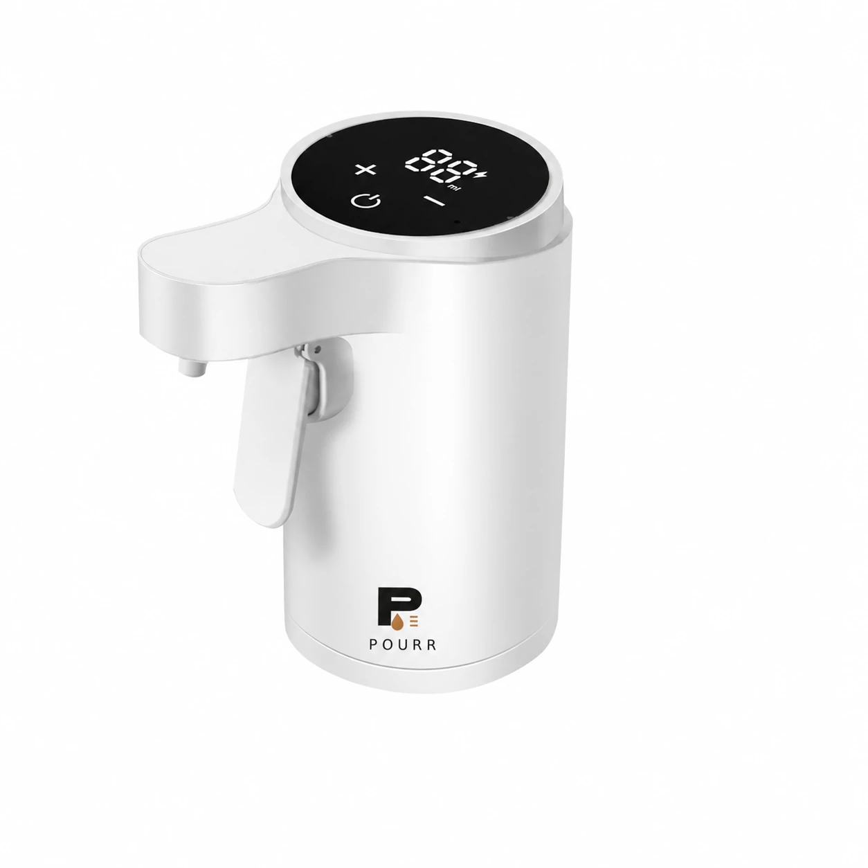 White POURR digital dispenser